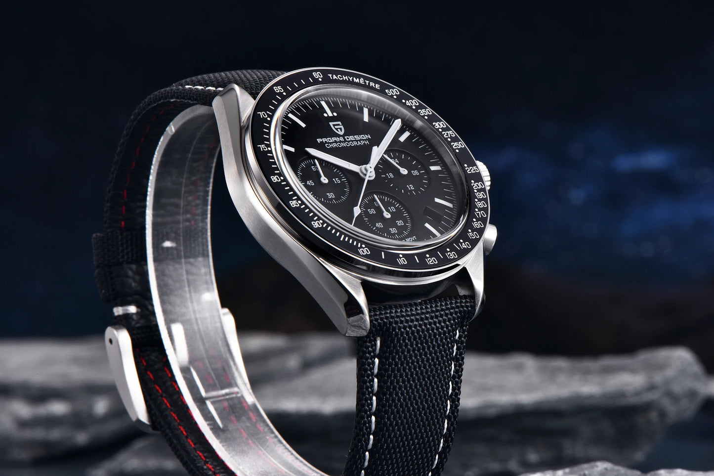 Orologio da uomo Moon 40mm con cronografo al quarzo - PAGANI DS N Tribute CK2998 Retro Sport