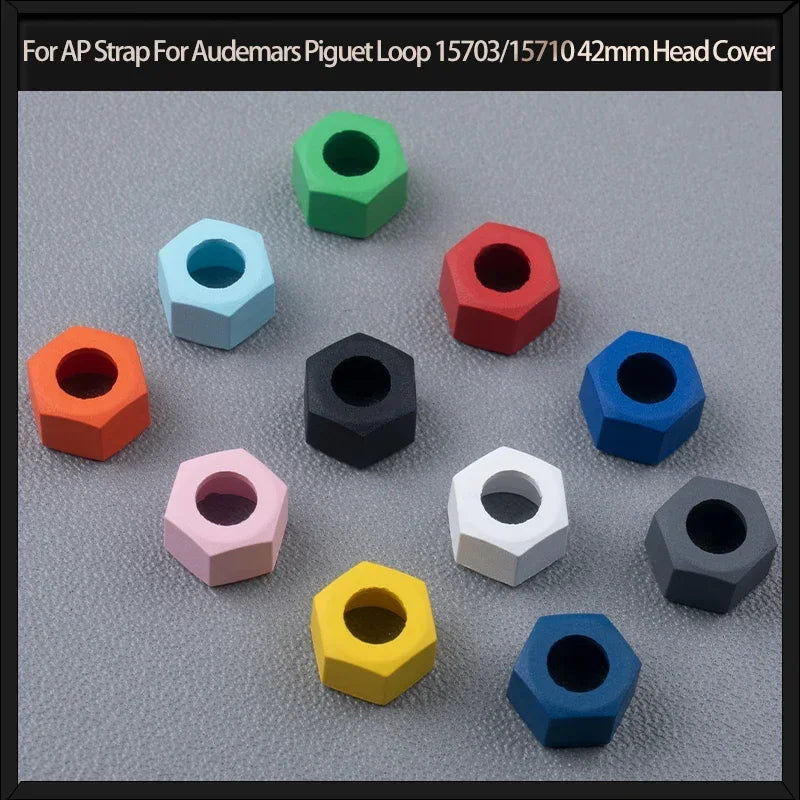 Premium Quality FKM Fluoro Rubber Ring for AP Watch Strap, Crown Cap for Audemars Piguet Loop 15703/15710, 42mm Head Cover