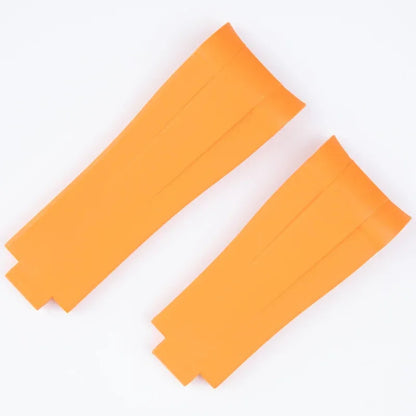 FKM Fluororubber Watch Strap, Natural Rubber, 21mm, Accessories for Rolex 41mm Submariner Explorer 216570, Deployant Buckle.