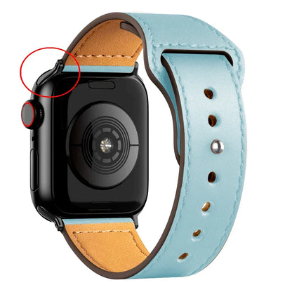 Cinturino in pelle per Apple Watch, Ultra 3, 49mm, 46mm/42mm, 41mm/45mm, 44mm, 40mm, iWatch serie 11 10 9 8 7 4 5 6 se