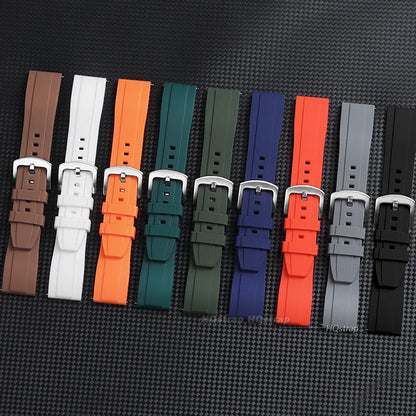 Cinturino per orologio in silicone di alta qualità, cinturino in gomma a sgancio rapido 20mm 22mm, bracciale di ricambio, accessori per donne e uomini