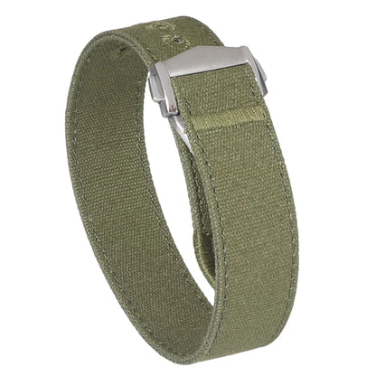 Bracelet de montre en nylon premium avec fermoir déployant 20mm 22mm, bracelet de montre en toile brodée avec trou, boucle pliante pour Omega