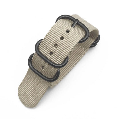 Bracelet de montre multicolore en Nylon noir, boucle d'anneau 18mm 20mm 22mm 24mm rayé étanche, accessoires de montre de remplacement pour hommes et femmes