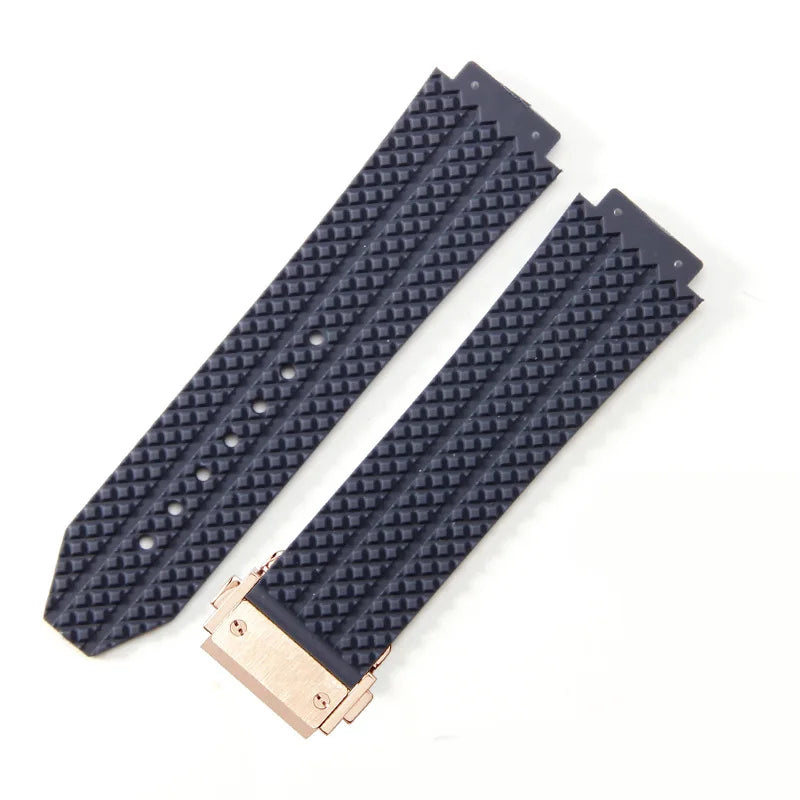 For Hublot BIGBANG Classic Fusion Leather Silicone Rubber Suede Watch Strap Dedicated Interface Lug System Band 26*19mm Bracelet