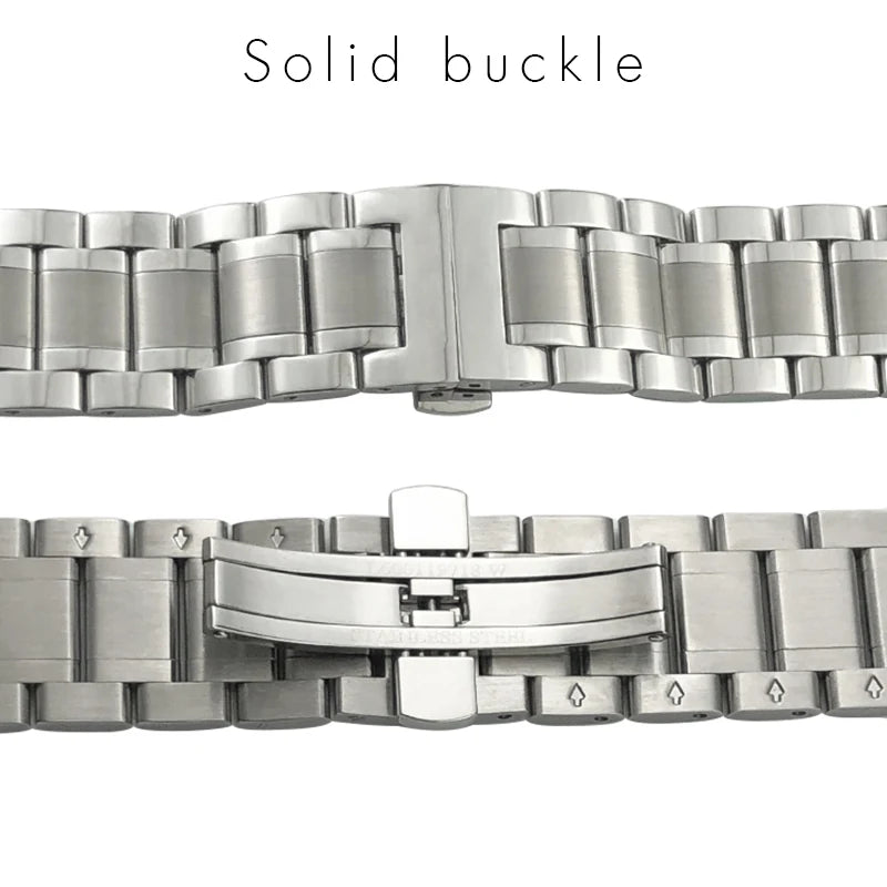 Bracelet de montre en acier inoxydable, 13mm 15mm 18mm 19mm 20mm 21mm, pour Collection Longines Masters L2.793 L2.673, étanche
