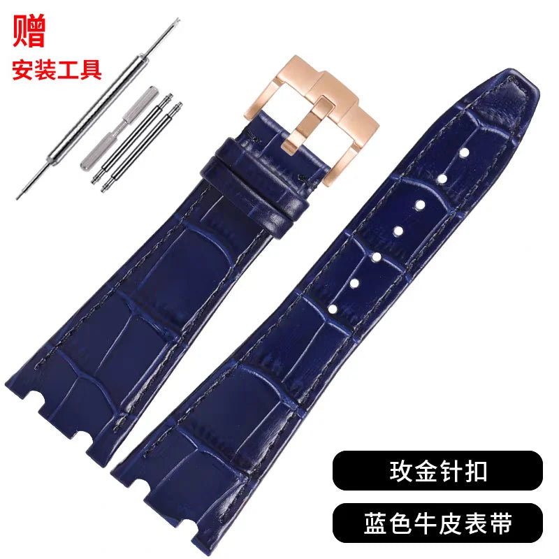 Bracelet de montre en cuir véritable pour Audemars Piguet Royal Oak Offshore AP 15400/15500/26331, Bracelet de remplacement pour hommes et femmes, 26mm