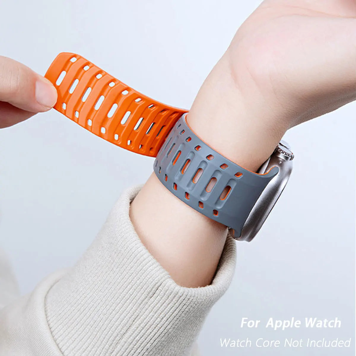 Silicone Band with Magnetic Metal Clasp for Apple Watch Ultra 3 Ultra 2 S11/10/8/7 49mm 45 44 42 41mm