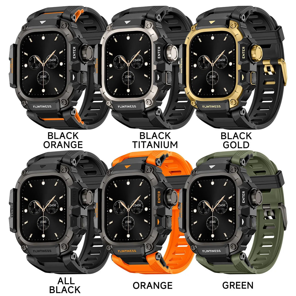 Kit de modification de luxe pour Apple Watch Ultra 3 49mm, bracelet en TPU, boîtier en acier inoxydable pour IWatch Ultra 2 1 49mm, Correa Refit Mod