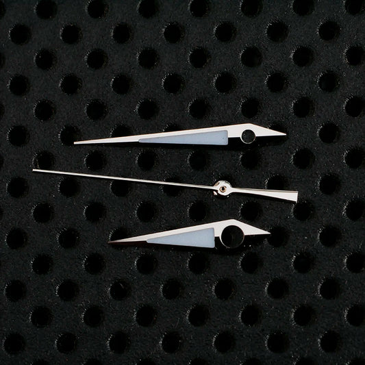 Aiguilles de montre SARY /SRPG en argent poli Bgw9, aiguille d'horloge lumineuse bleue pour mouvement Nh35 Nh36, Mods d'aiguilles SKX