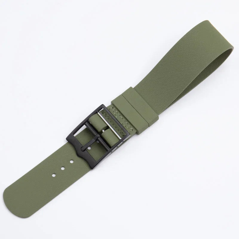 New Long FKM Fluororubber Watch Strap, 20/21/22mm, Military Band for Tudor BlackBay Omega Seamaster IWC Longines Rolex