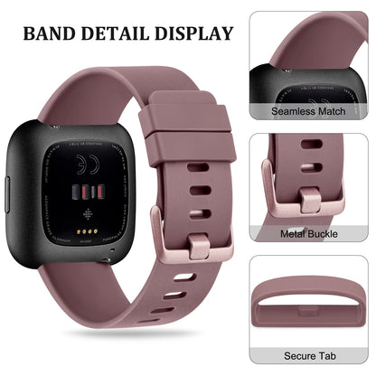 Bracelet de montre en TPU souple pour Fitbit Versa 1/Versa 2/Versa Lite, Bracelet de Sport pour Fitbit Versa 2 Versa SE, remplacement