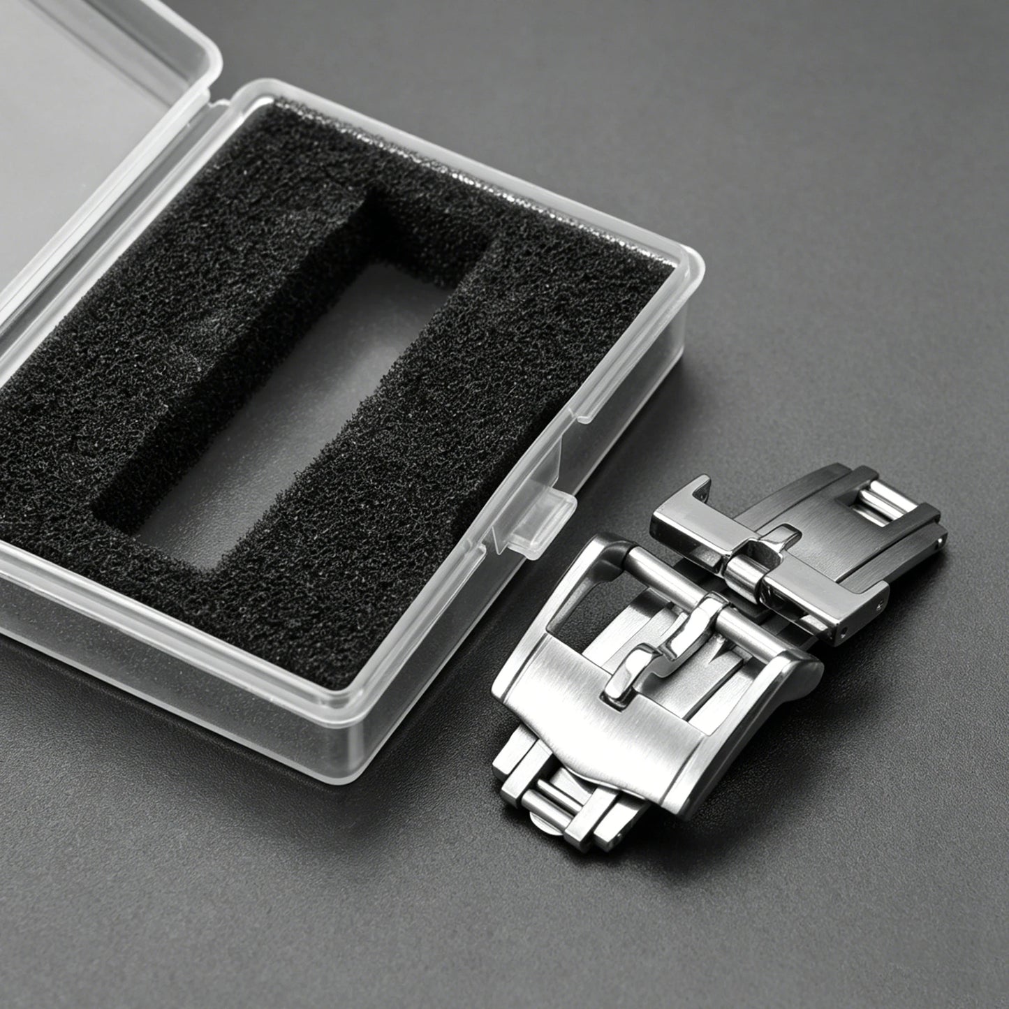 Fibbia a farfalla per orologio 16mm 18mm in acciaio inossidabile 316L, fibbia pieghevole per cinturino Delugs Omega Seiko Rolex, chiusura deployante