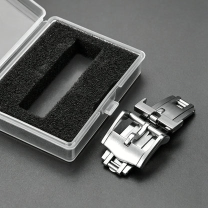 Fibbia a farfalla per orologio 16mm 18mm in acciaio inossidabile 316L, fibbia pieghevole per cinturino Delugs Omega Seiko Rolex, chiusura deployante