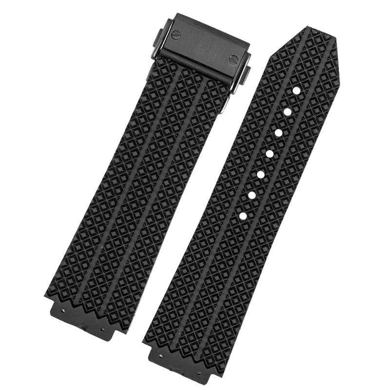 Ремешок для часов HUBLOT BIG BANG, силиконовый, 26 мм x 19 мм, 25 мм x 17 мм, водонепроницаемый, мужской, каучуковый браслет для часов