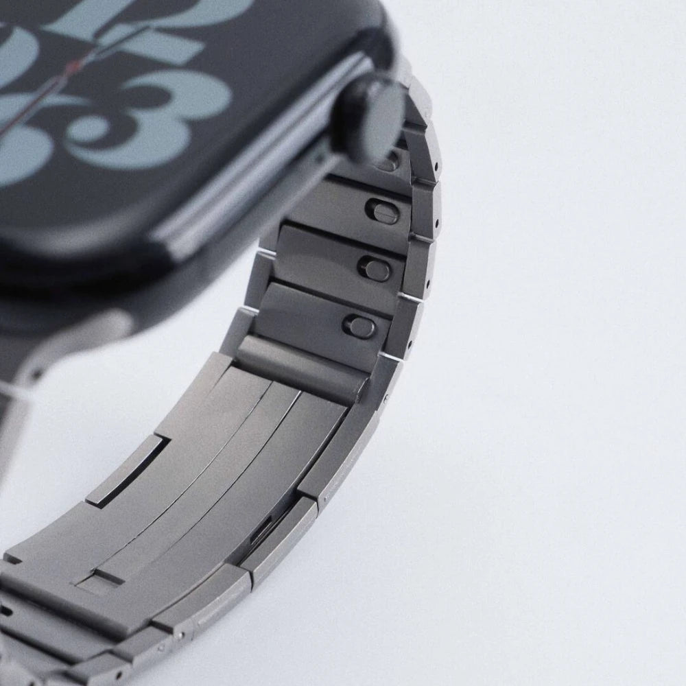 Bracelet de luxe en acier inoxydable pour Apple Watch Ultra 2 10 9 8 7 6 5 4, bracelet en métal pour iWatch 40mm 41mm 42mm 45mm 46mm 49mm