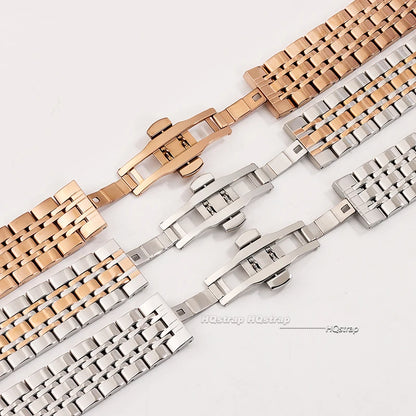Cinturino per orologio con estremità curva, 14 16 18 19 20 21 22mm, in acciaio inossidabile, in metallo, accessori universali per cinturini di orologi