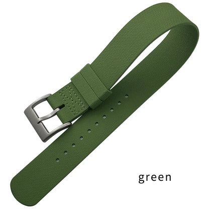 Bracelet de montre en caoutchouc fluoré souple FKM, 19mm 20mm, pour Omega Seamaster IWC Pilot Tudor Black Bay marron vert bleu gris