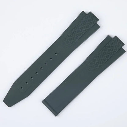 Bracelet de montre en caoutchouc fluoré FKM souple de qualité supérieure pour bracelet Longines HydroConquest GMT V.H.P. Étanche 22 mm pour cadran 41/42 mm