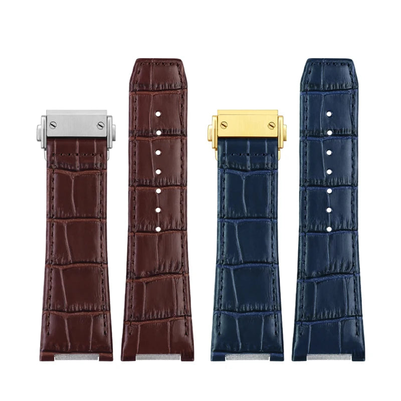 Per Ferragamo F-80 F80 Serie fuori Braccialetto dell'orologio in vera pelle Cinturino in pelle bovina Orologio specifico JONotch 26mm Blu Marrone Nero