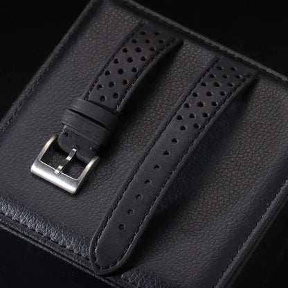Bracelet universel en cuir de vache véritable, 18mm 20mm 22mm, pour Samsung Galaxy Watch 6 5 4, doux et respirant, rétro