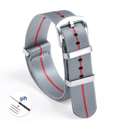 High-Quality Nylon Watch Strap, 18/20/22mm, High Density, Green, Military, Casual, Outdoor, Army, Replacement Strap