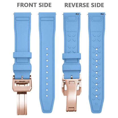 Bracelet en caoutchouc FKM 20mm 21mm 22mm pour montre IWC PILOT Portugal PORTOFINO, bracelet de plongée à libération rapide, montre connectée pour Huawei