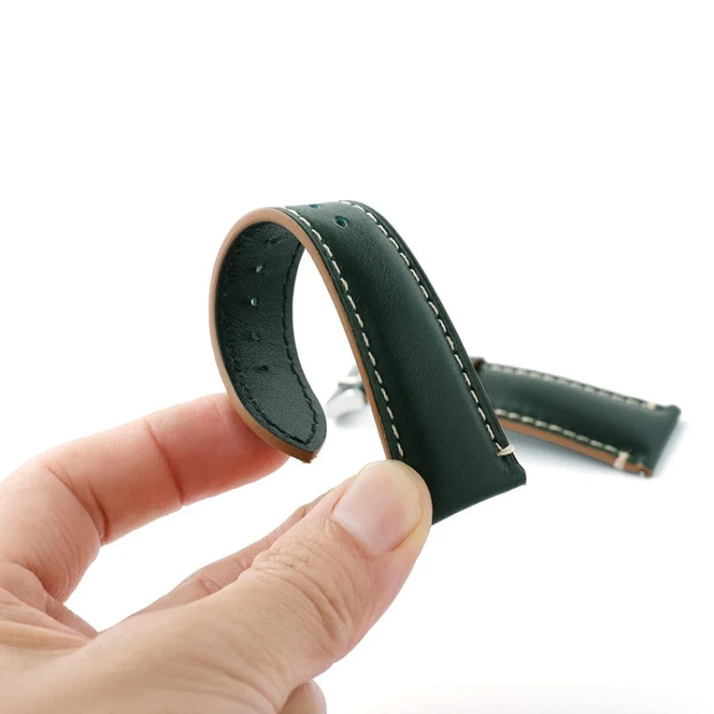 Bracelet en cuir vintage 18mm 20mm 22mm 24mm, universel, à dégagement rapide, rétro, de remplacement, pour toutes les montres