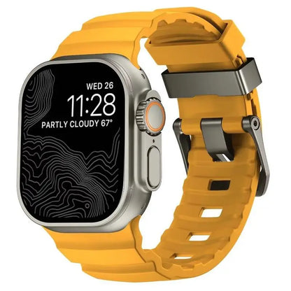 Cinturino in morbido silicone per Apple Watch Ultra 2 10 9 8 7 6 SE 5 4 per iWatch 38 40 41mm 42mm 44mm 45mm 46mm 49mm