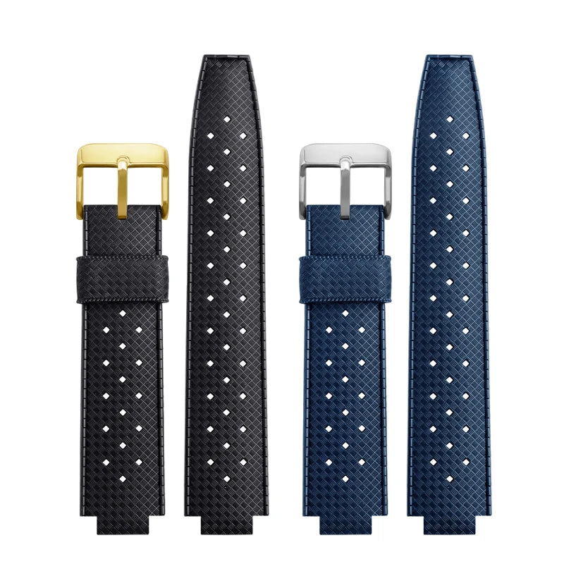 Cinturino in gomma per orologio LV, con apertura rialzata, Louis Vuitton, serie Tambour, Q1121, cinturino dedicato, uomo, donna, Q114k