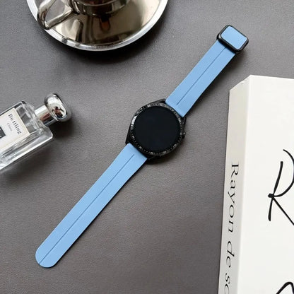 20 22mm Silicone Strap with Magnetic Clasp for Samsung Galaxy Watch 8 4 5 6 Pro 40mm 44mm 45mm 42/46mm