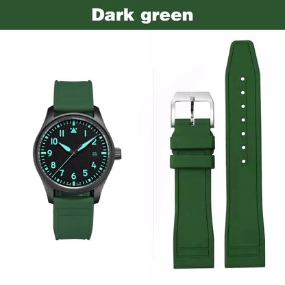 Bracelet de montre en caoutchouc pour IWC Pilot, petit Prince portugais, 20 21 22, accessoires de montre, bracelet à dégagement rapide pour hommes et femmes