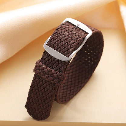 14mm 16mm 18mm 20mm 22mm Nylon Woven Canvas Watch Strap for Perlon for Omega Watchband Men Women Sport Wristband Accessories