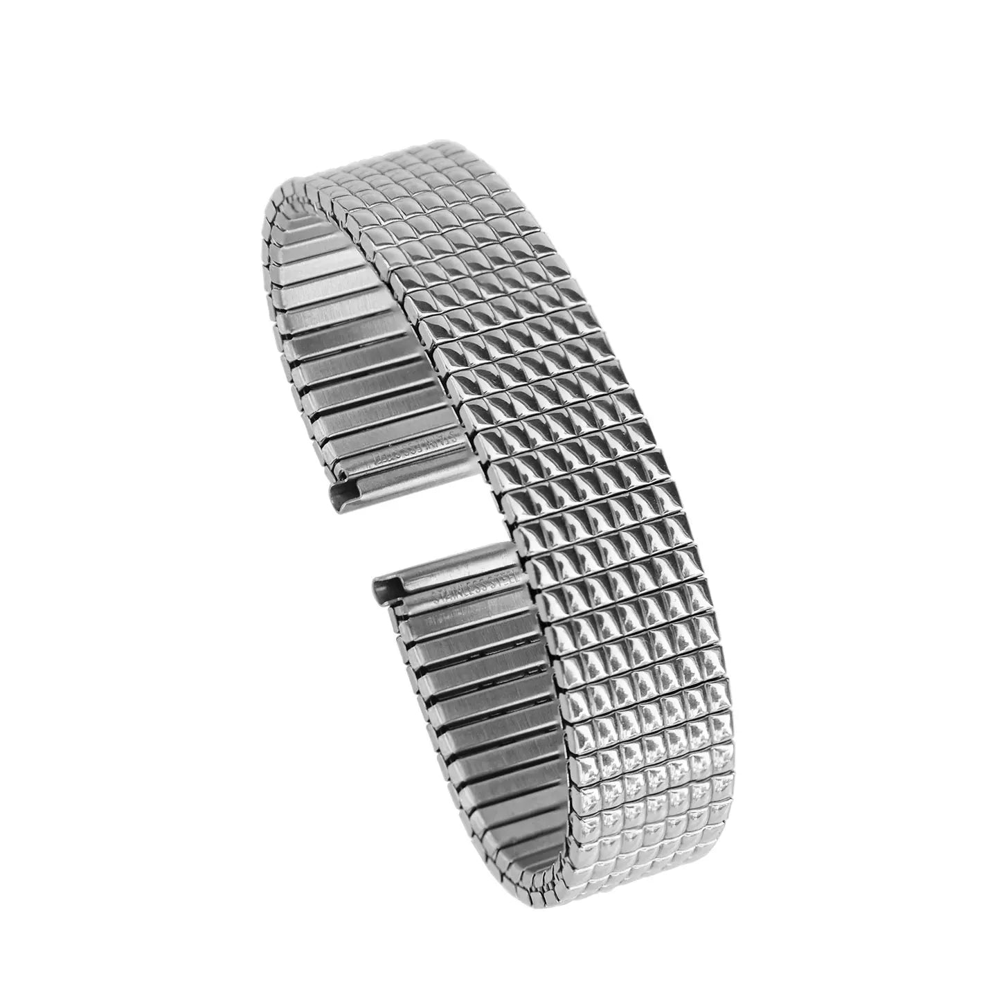 14mm 16mm Stainless Steel Watch Band Elastic Bracelet NOS Vintage