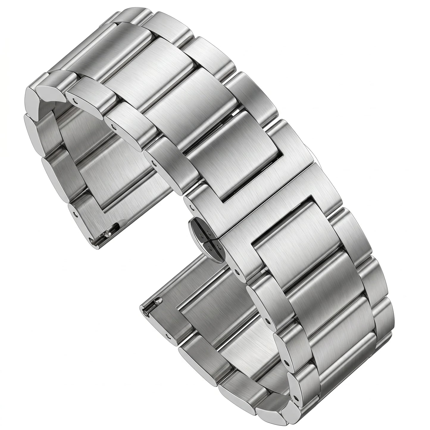 Bracelet de montre en acier inoxydable pour homme, bracelet de montre en métal, fermoir à déploiement double, haute qualité, 18mm, 20mm, 21mm, 22mm, 23mm, 24mm