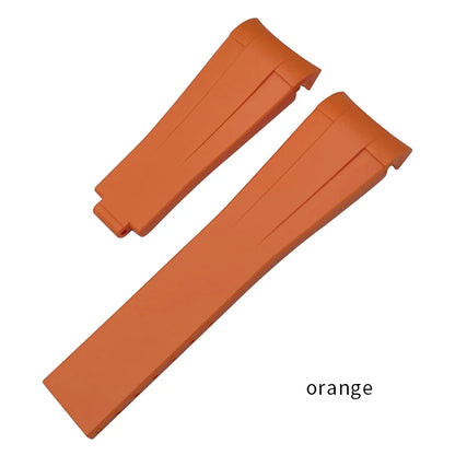 Natural Rubber Watch Strap, 18mm 19mm 20mm 21mm 22mm, Sport, Diving, Silicone, for Rolex Submariner GMT Master Explorer