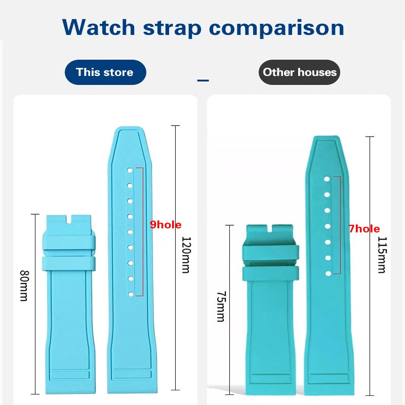 Bracelet de montre en caoutchouc pour IWC Pilot, petit Prince portugais, 20 21 22, accessoires de montre, bracelet à dégagement rapide pour hommes et femmes
