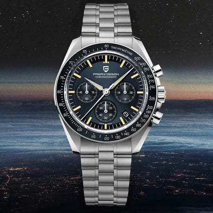 Orologio da uomo Moon 40mm con cronografo al quarzo - PAGANI DS N Tribute CK2998 Retro Sport