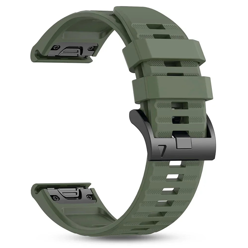 Cinturino in silicone da 22/26 mm per Garmin Fenix 5 5X Plus 6x 7 7X Pro Quatix 8 Fenix 8 Pro 47 mm 51 mm Epix QuickFit, cinturino sportivo da esterno