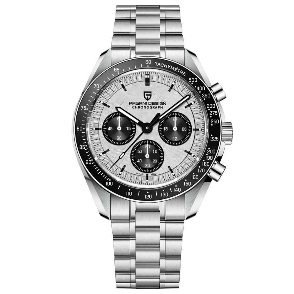 Orologio da uomo Moon 40mm con cronografo al quarzo - PAGANI DS N Tribute CK2998 Retro Sport