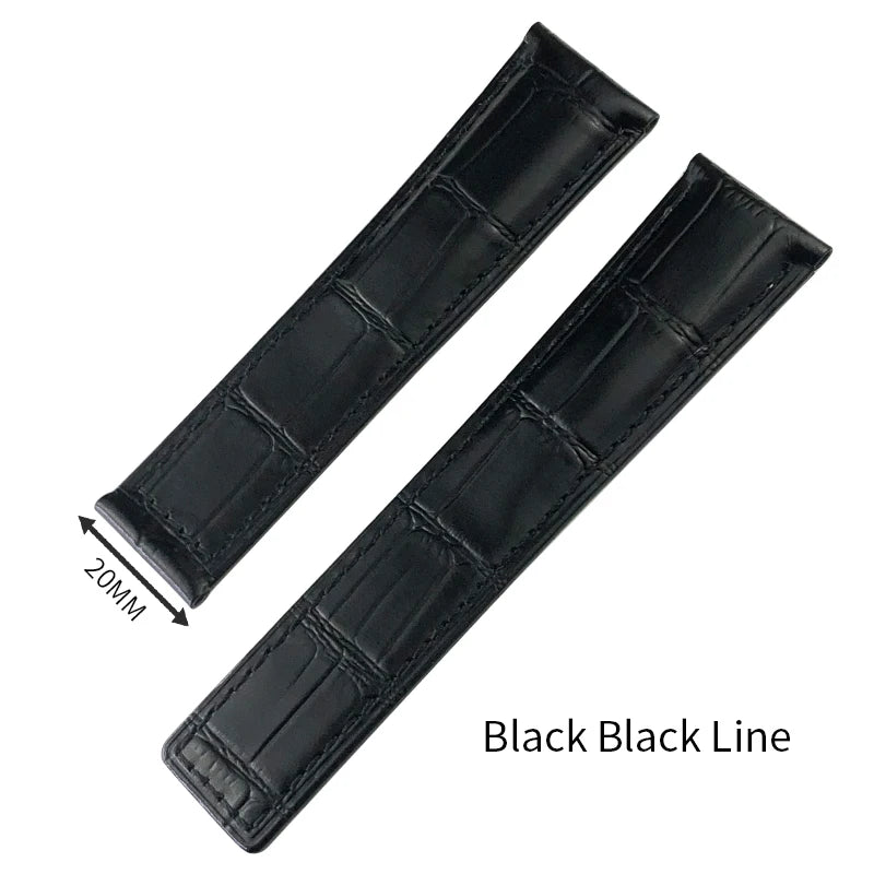 Bracelet de montre en cuir 19mm 20mm 21mm 22mm 23mm 24mm pour F1 TAG HEUER formule 1 Aquaracer CARRERA MONACO AUTAVIA bracelet de montre en peau de vache