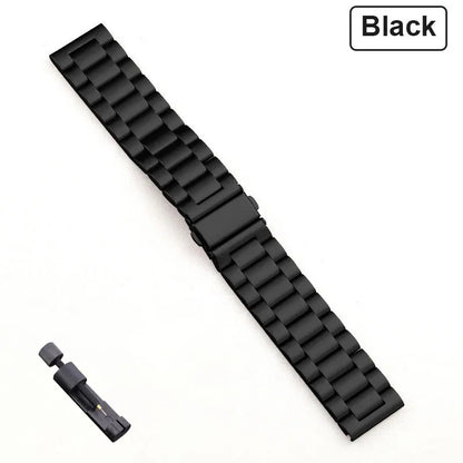 Bracelet en acier inoxydable, 18mm 20mm 22mm, pour Garmin Vivoactive 3 4 4s 5 6, montre Venu 2 2S 3S SQ Forerunner 245, Bracelet en métal