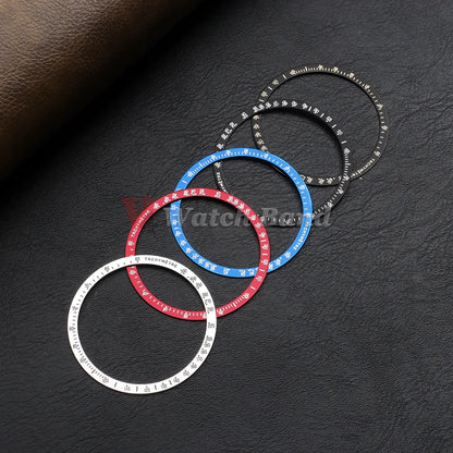 Insert per lunetta per orologio in alluminio 40,5 mm * 35,2 mm per cassa orologio Speedmaster VK63, anello per orologio con lunetta tachimetrica per Speedmaster