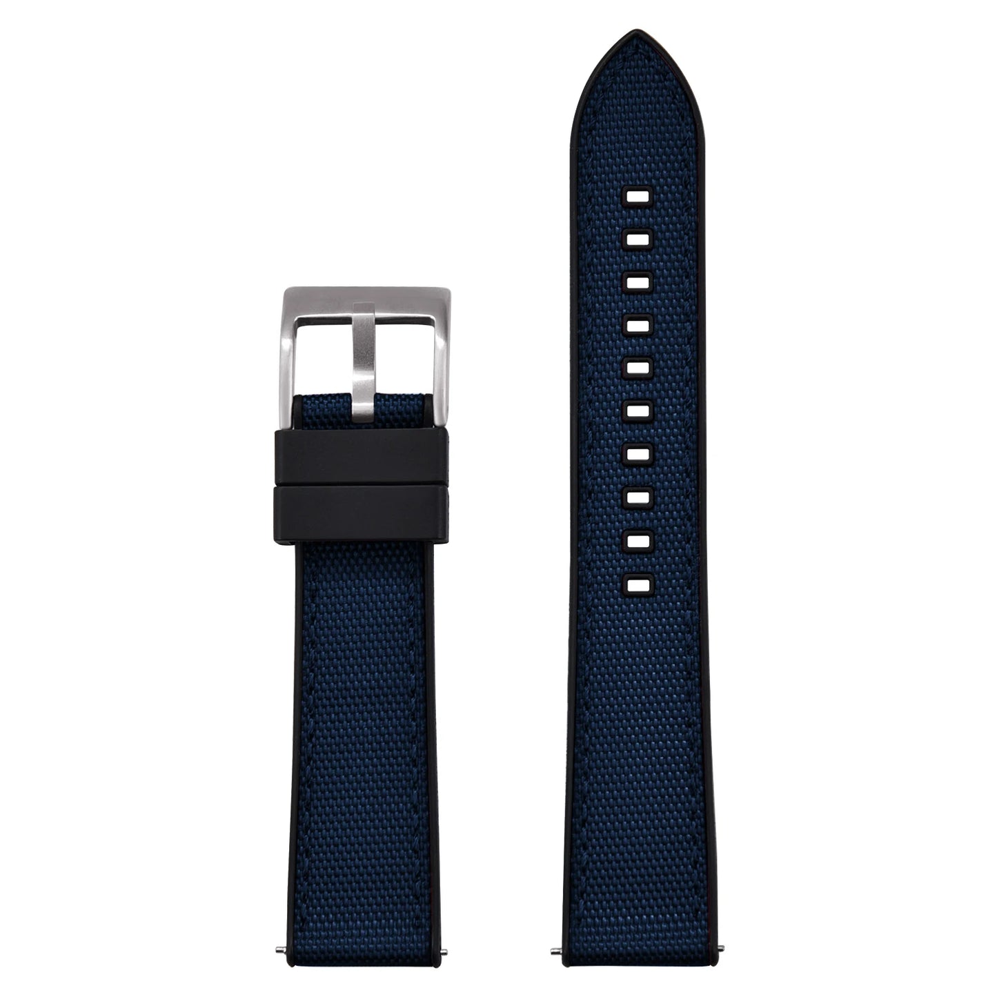 Bracelet de montre FKM en Nylon hybride de haute qualité 20mm 22mm bracelets de montre en caoutchouc fluoré en Nylon à dégagement rapide pour chaque marque montres de plongée