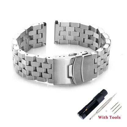 Cinturino per orologio in acciaio inossidabile massiccio