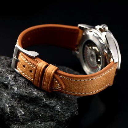 Cinturino in pelle italiana fatto a mano MBOX, 18 19 20 22MM, a sgancio rapido e flessibile, in pelle bovina a strato superiore, stile vintage S/M