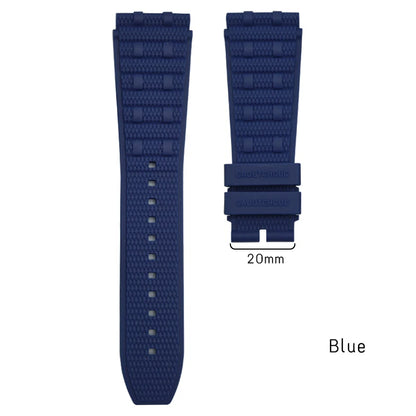 Natural Bubber watch strap 24mm, for Breitling Chronomat B01, black, green, blue, brown, soft fluorinated Silicone, 22mm