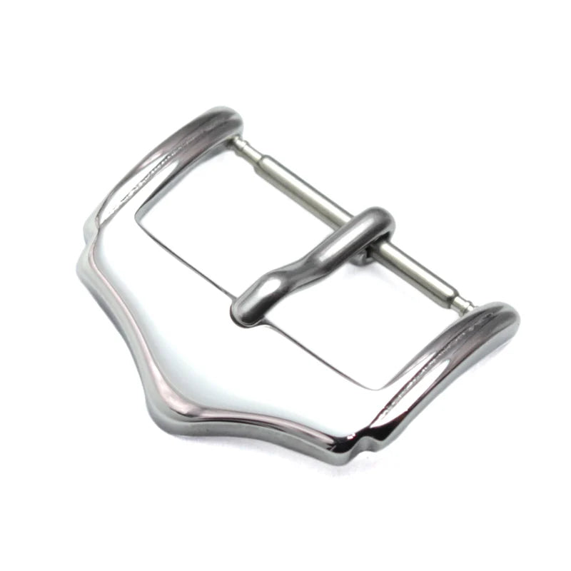 Großhandel mit 19 Modellen von Edelstahl-Uhrenschnallen, 12, 14, 16, 18, 20, 22, 23, 24, 26, 28 mm, silberfarbene Metall-Uhrenarmbandschließen, Uhrenarmbandzubehör