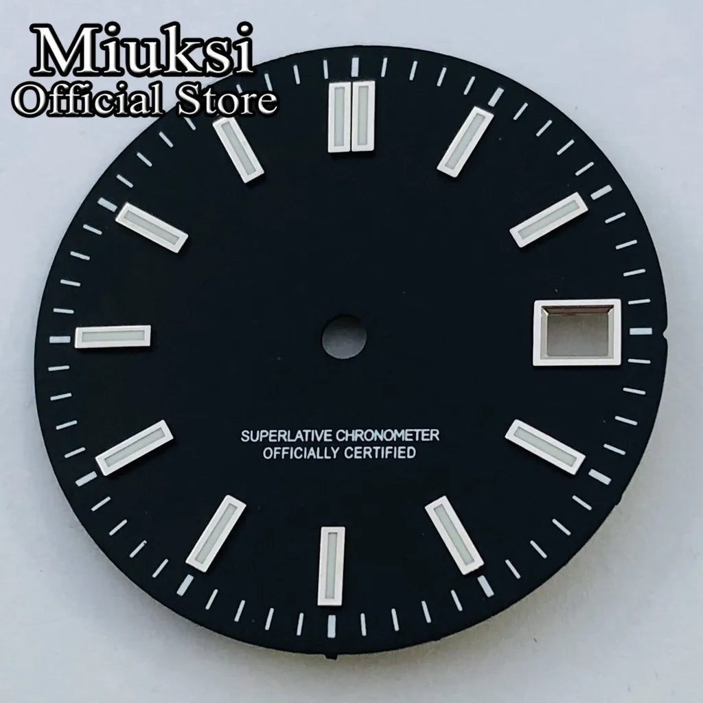 ATA UKSI-Cadran de Montre Lumineux, Noir, Rouge, Bleu, Rose, Jaune, Stérile, Adapté au Mouvement NH35, 29mm