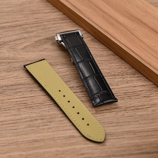 High-Quality Genuine Leather Watch Strap, 19mm 20mm 21mm 22mm, for Omega 007 Seamaster 300, Business Clasp Accessories