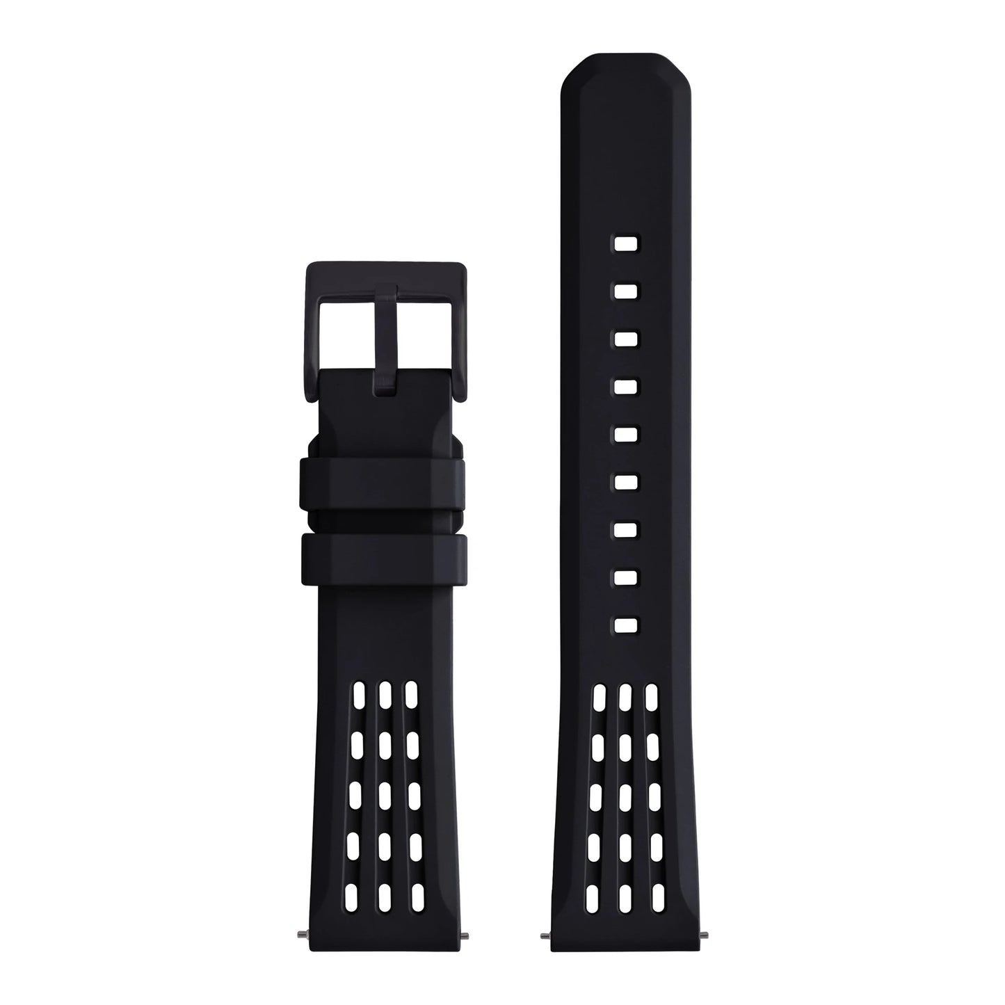 Bracelet de montre en caoutchouc fluoré à dégagement rapide, structure poreuse de qualité supérieure, bracelet de montre de remplacement, 20mm, 22mm, FPM, FKM